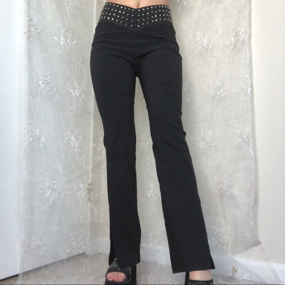 90s mall goth flare pants ☿